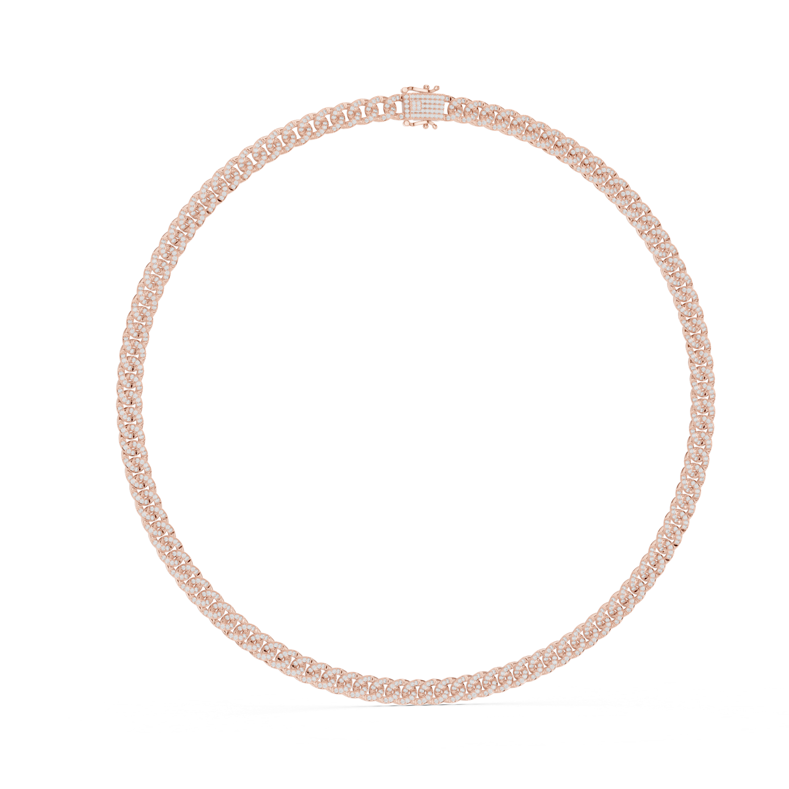 Gold Necklace GNK-0042, Rose Gold, view 1