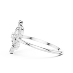 Gold Ring DR-6255, White Gold, view 3