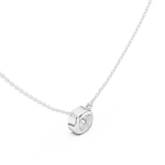 Gold Jewelry, Cushion center stone, White Gold, view 2
