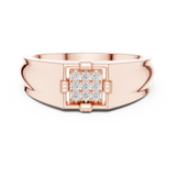 Gold Ring DR-6264, Rose Gold, view 4