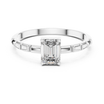 Gold Ring ALR-171, White Gold, view 4