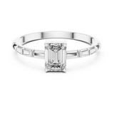Gold Ring ALR-171, White Gold, view 4