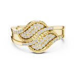 Gold Ring DR-6287, Yellow Gold, view 4