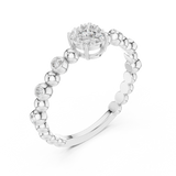 Gold Ring 19-120010L, White Gold, view 2
