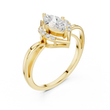 Gold Ring DDLR-512, Yellow Gold, view 2