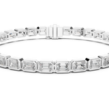14K Solid Gold Lab Diamond Bracelet, White Gold, view 4