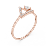 Gold Ring HLR-194, Rose Gold, view 2