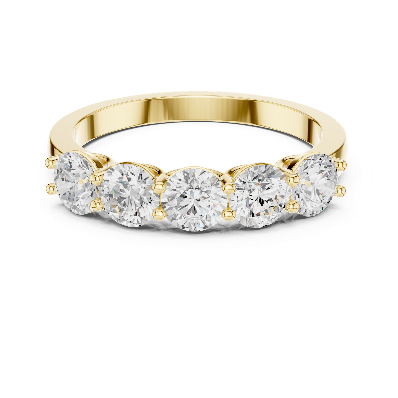Gold Ring DDLR-1120, Yellow Gold, view 4