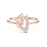 Gold Ring Ledis Ring, Rose Gold, view 4