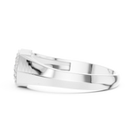 Gold Ring DR-6291, White Gold, view 3