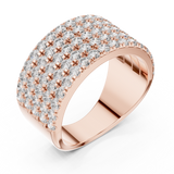 Gold Ring L03-03, Rose Gold, view 2