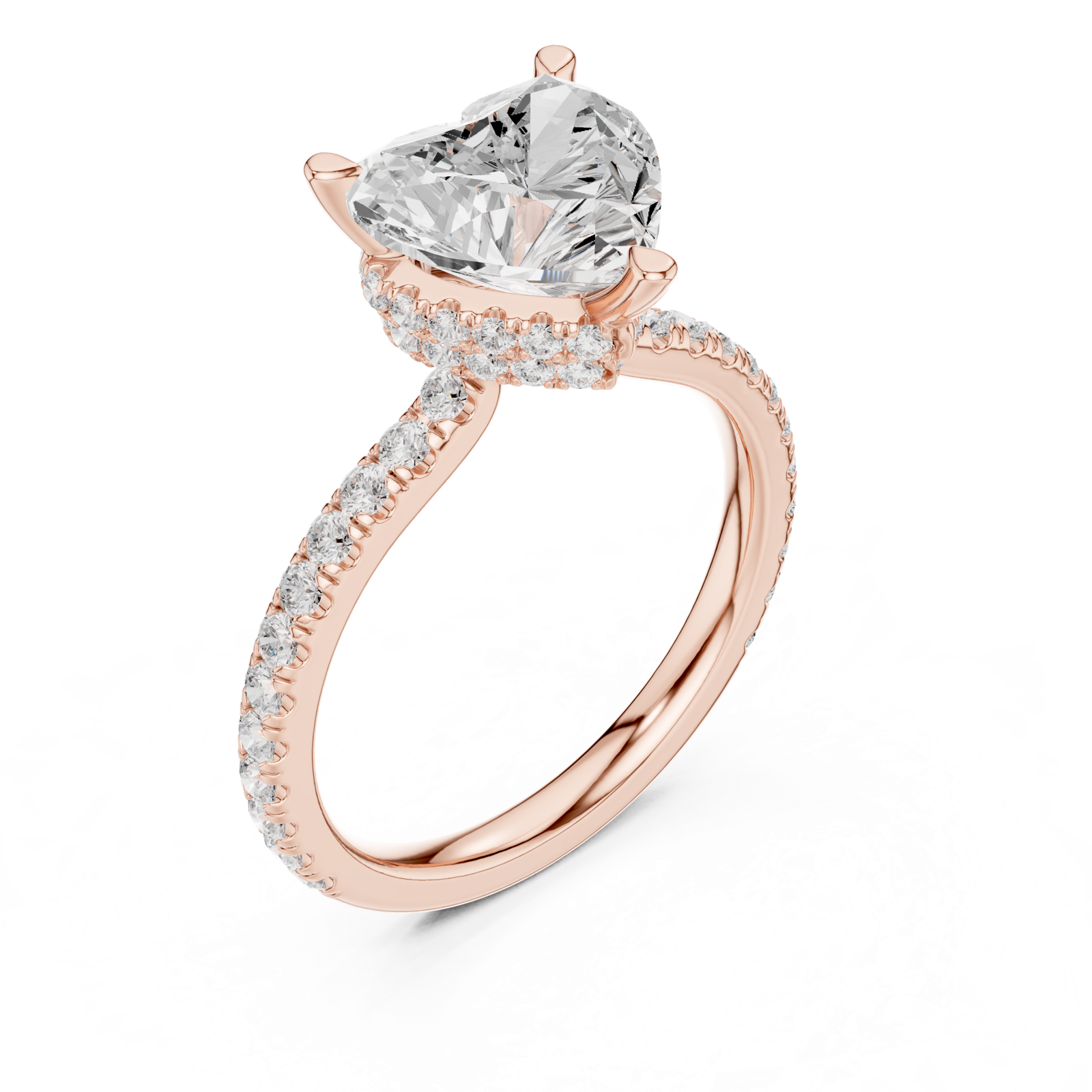 Gold Ring DDLR-1018, Rose Gold, view 2