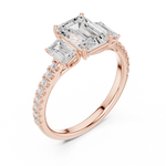 Gold Ring DDLR-790, Rose Gold, view 2