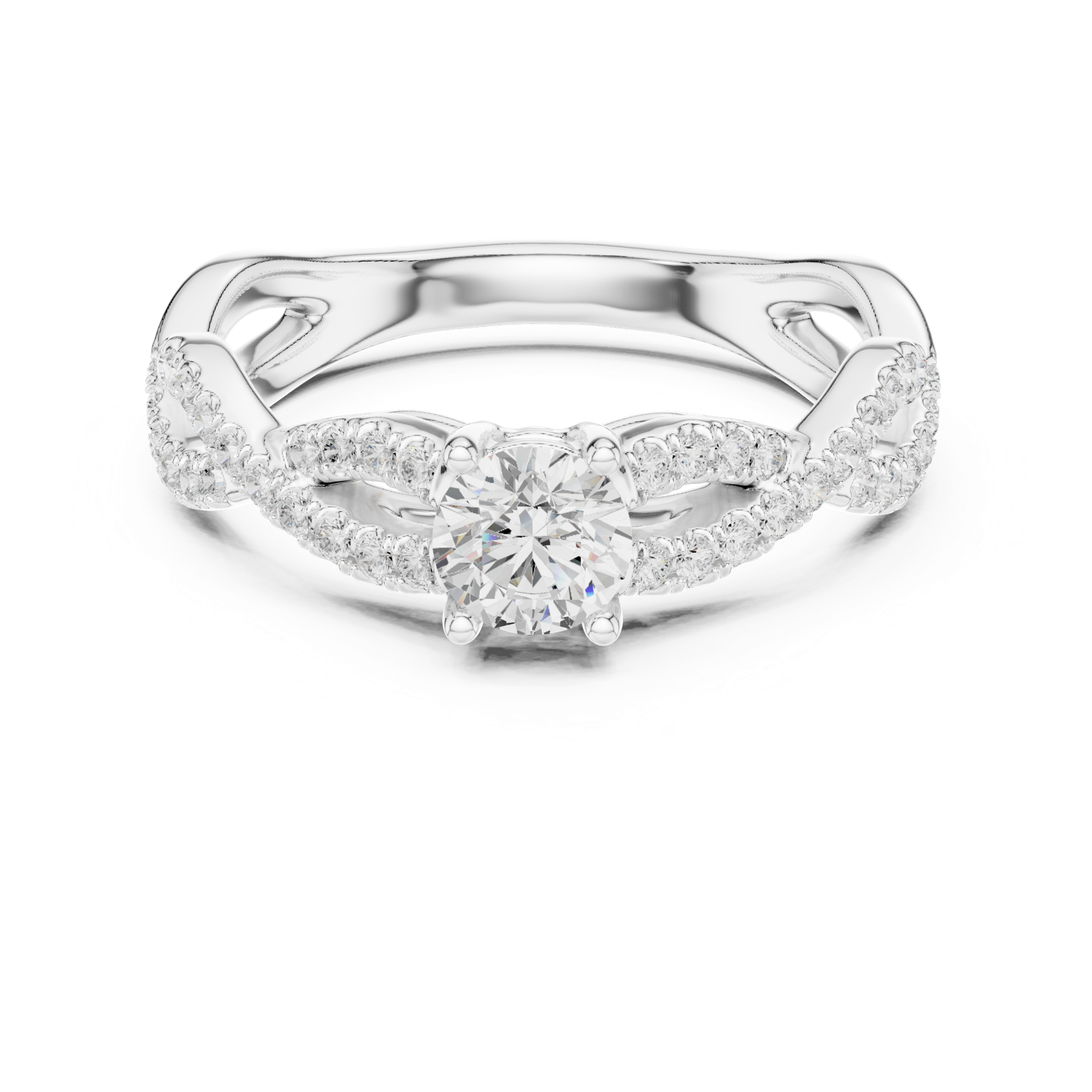 Gold Ring LR-0316, White Gold