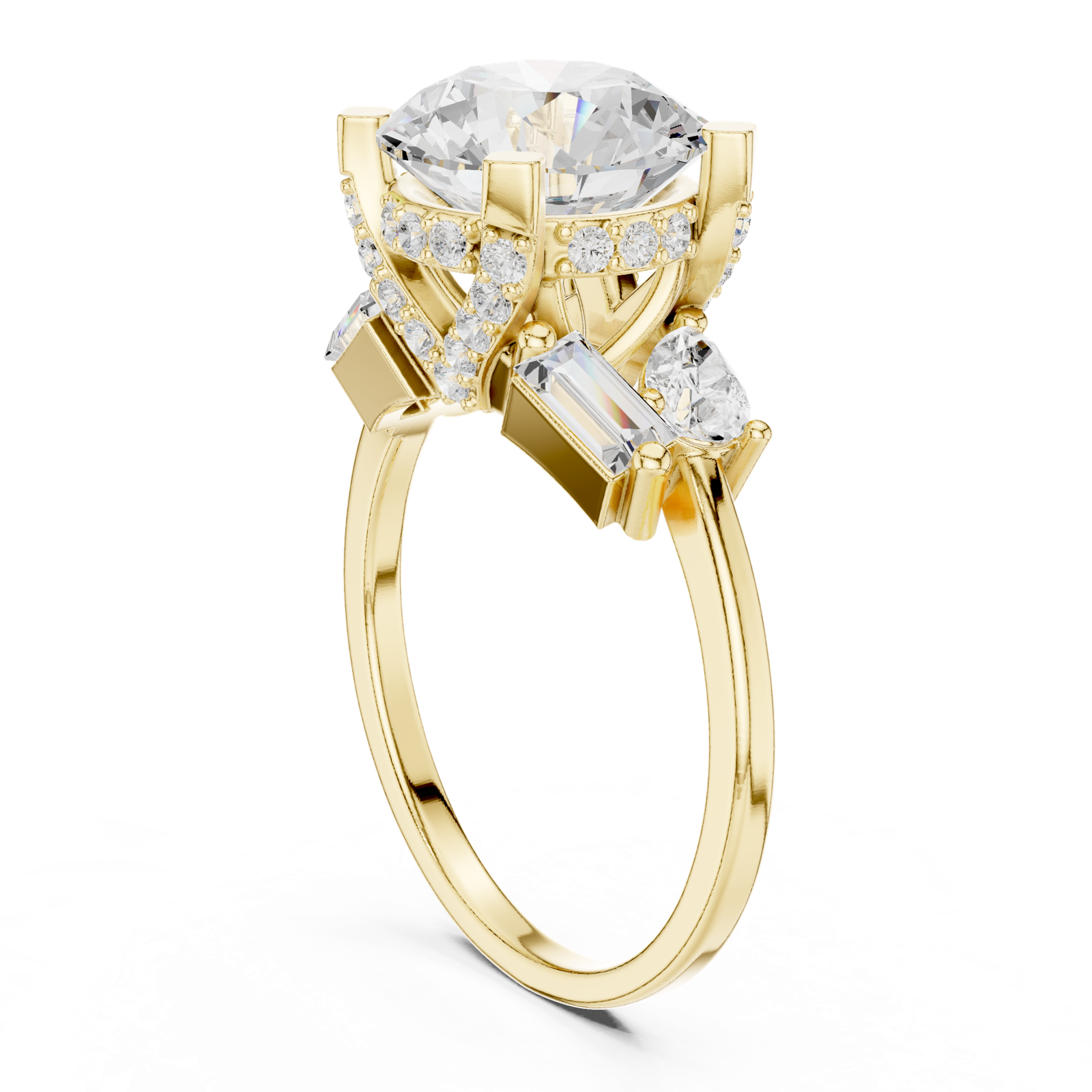 Gold Ring DDLR-447, Yellow Gold