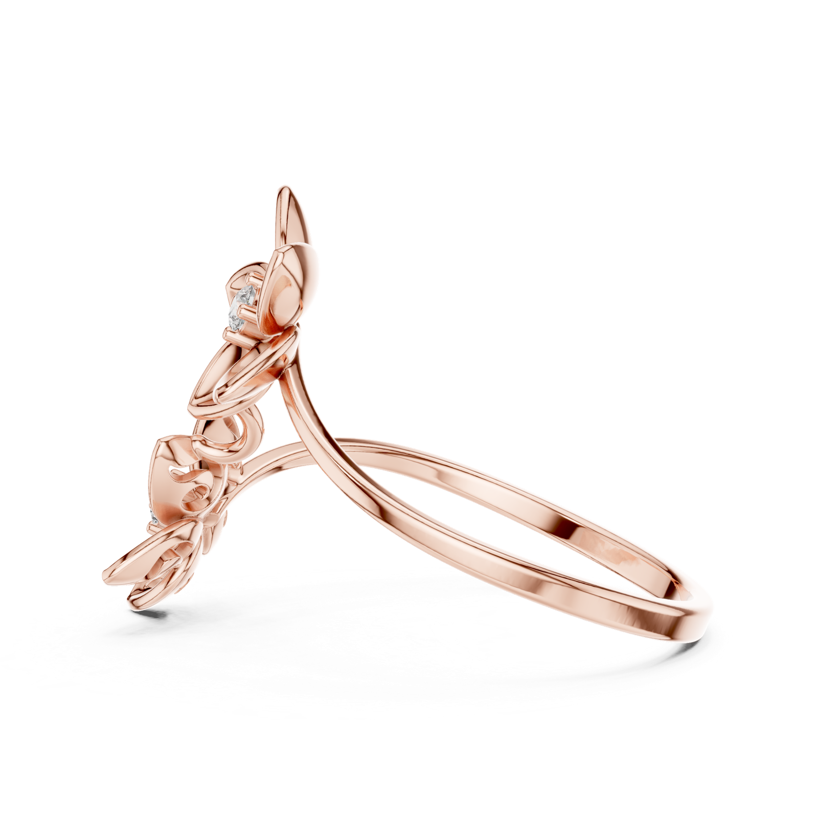 Gold Ring 1 (198), Rose Gold, view 3