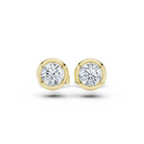 Gold Jewelry DDER-001, Round center stone, Yellow Gold