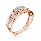 Gold Ring LR-01 (41), Rose Gold, view 2