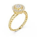 Gold Ring DDLR-754, Yellow Gold, view 2