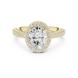 Gold Ring DDLR-364, Yellow Gold, view 4