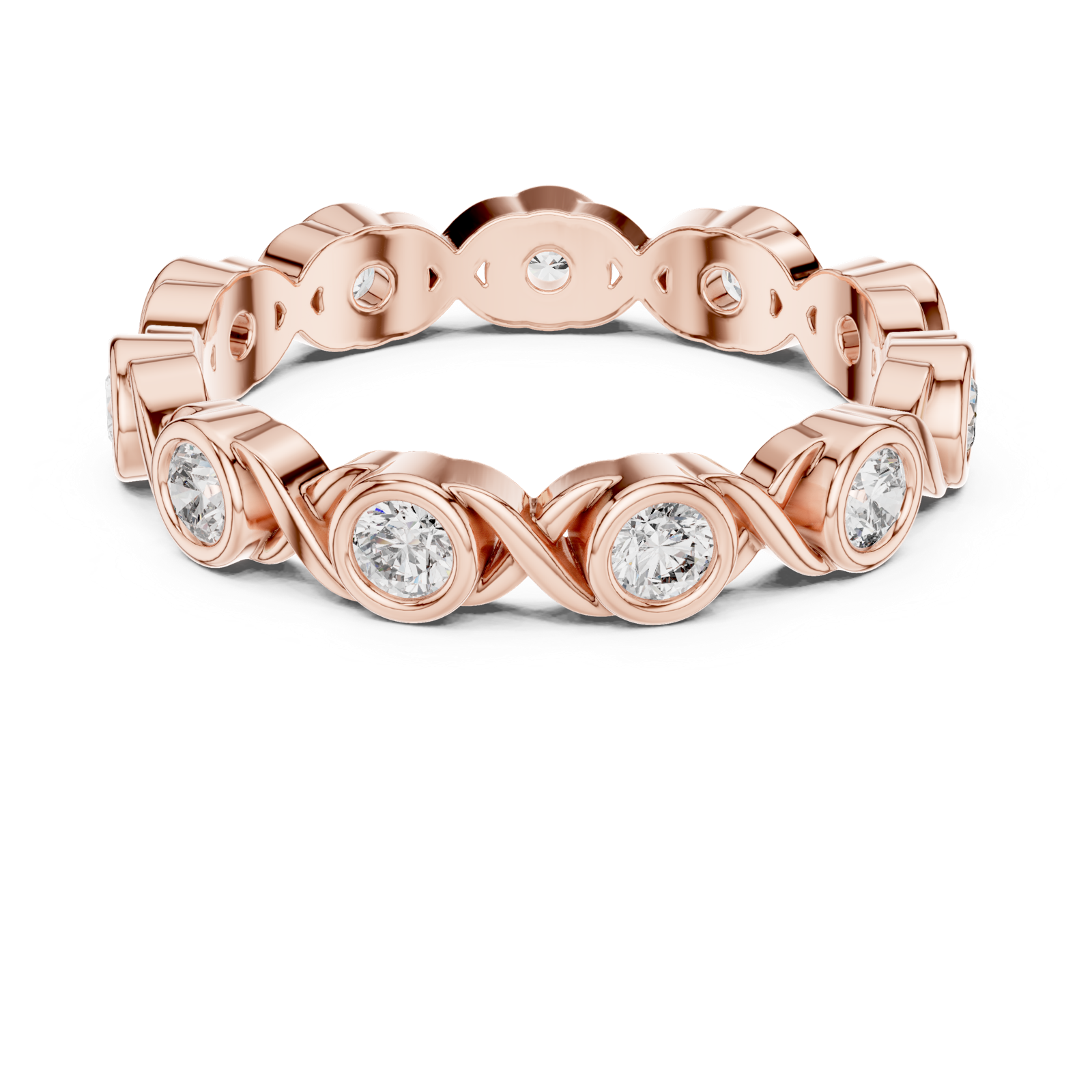 Gold Ring DDLR-245, Rose Gold