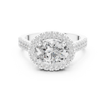 Gold Ring DDLR-322, White Gold, view 4