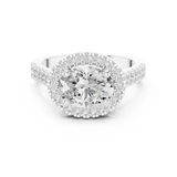 Gold Ring DDLR-322, White Gold, view 4