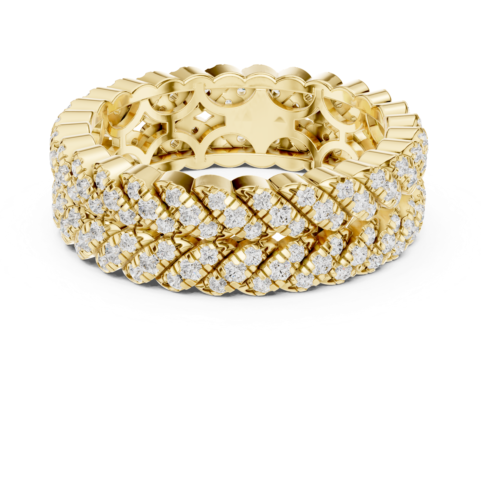 Gold Ring DDLR-315, Yellow Gold, view 4