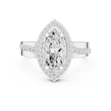 Gold Ring DDLR-355, White Gold, view 4