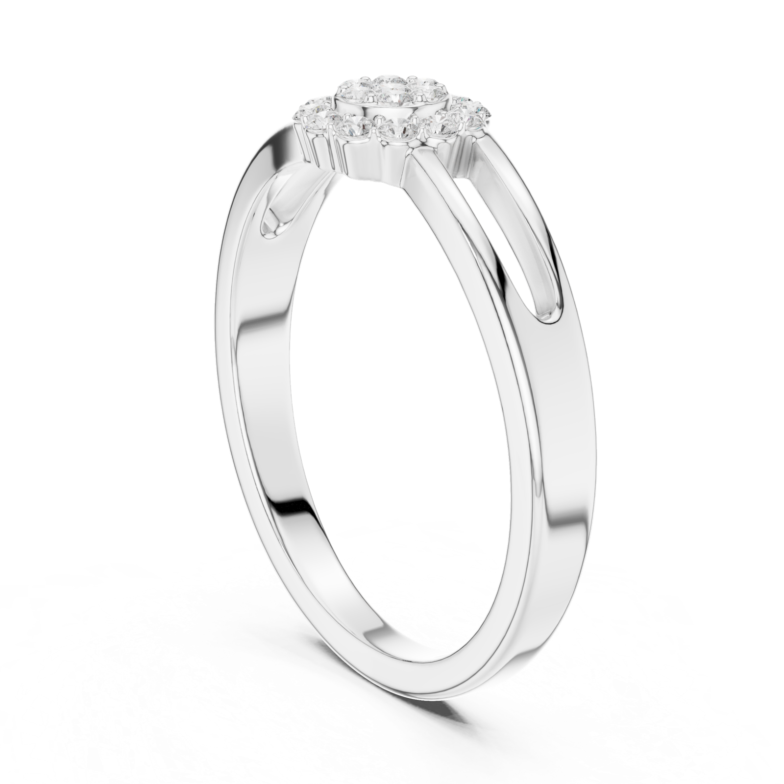 Gold Ring SBWR(43), White Gold, view 1
