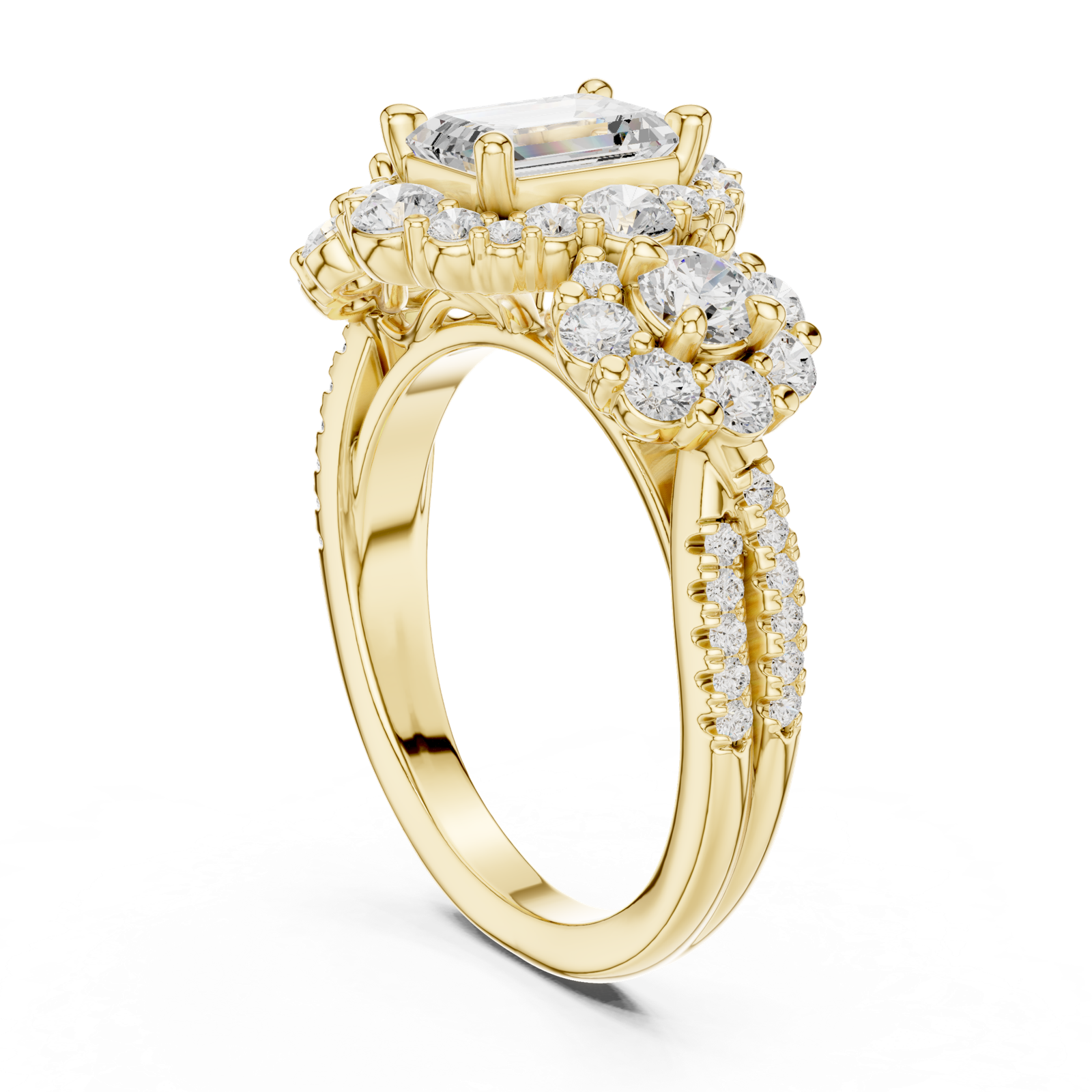 Gold Ring DDLR-279, Yellow Gold, view 1
