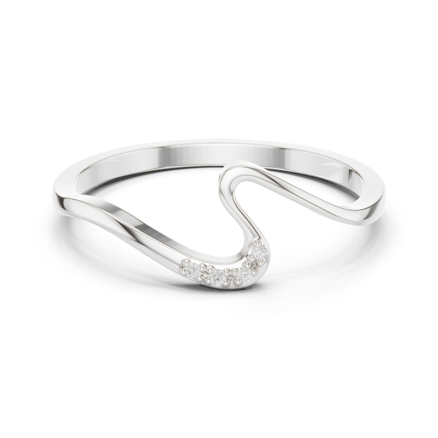 Gold Ring DDLR-721, White Gold