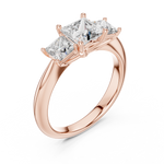 Gold Ring DDLR-044, Rose Gold, view 2