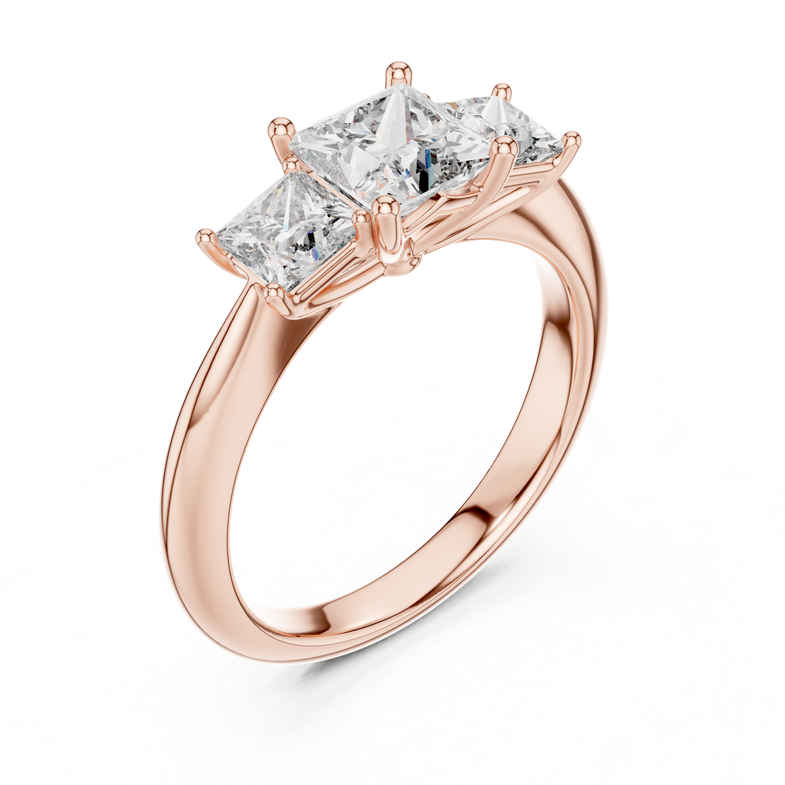 Gold Ring DDLR-044, Rose Gold, view 2