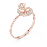Gold Ring 1 (115), Rose Gold, view 2