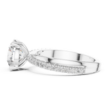 Gold Ring L03-425, White Gold, view 3