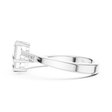 Gold Ring DDLR-481, White Gold, view 3