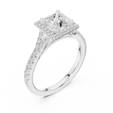 Gold Ring DDLR-912, White Gold, view 2