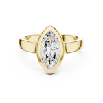 Gold Jewelry L36-3, Marquise center stone, Yellow Gold, view 4