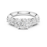 Gold Ring DDLR-681, White Gold, view 4
