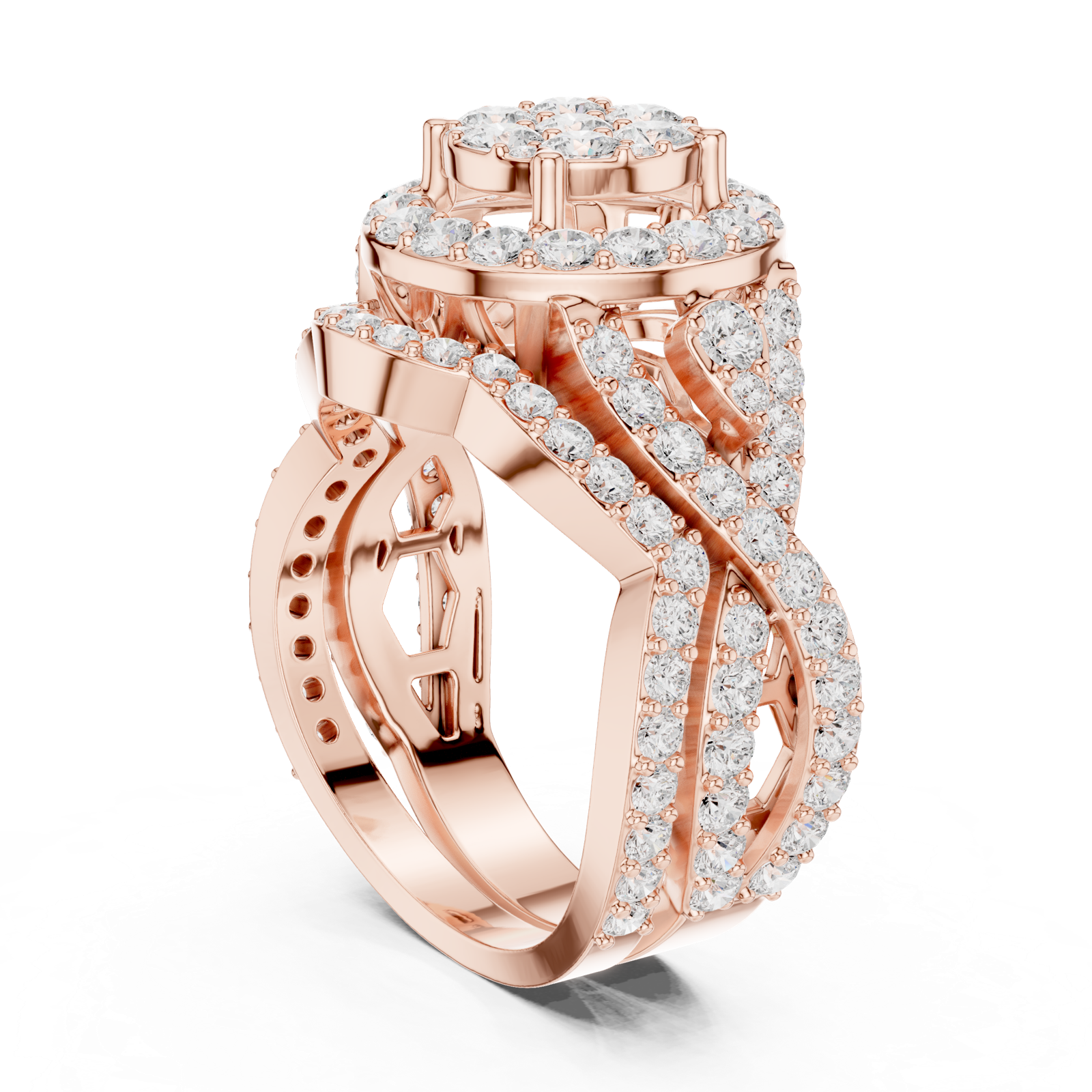 Gold Ring DDLR-582, Rose Gold