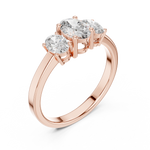 Gold Ring ALR-29, Rose Gold, view 2