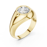 Gold Men's Ring GGR-0016, Yellow Gold, view 2