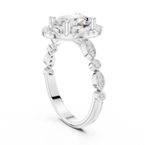 Gold Ring DDLR-340, White Gold, view 1