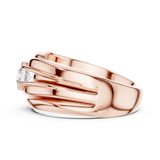 Gold Men's Ring GGR-0020, Rose Gold, view 3