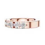 Gold Ring DDLR-601, Rose Gold, view 3
