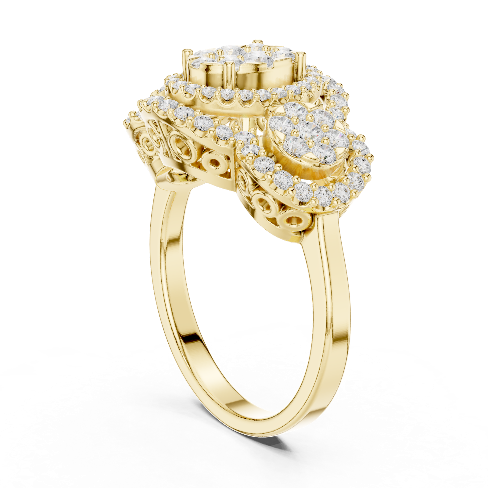 Gold Ring DDLR-453, Yellow Gold