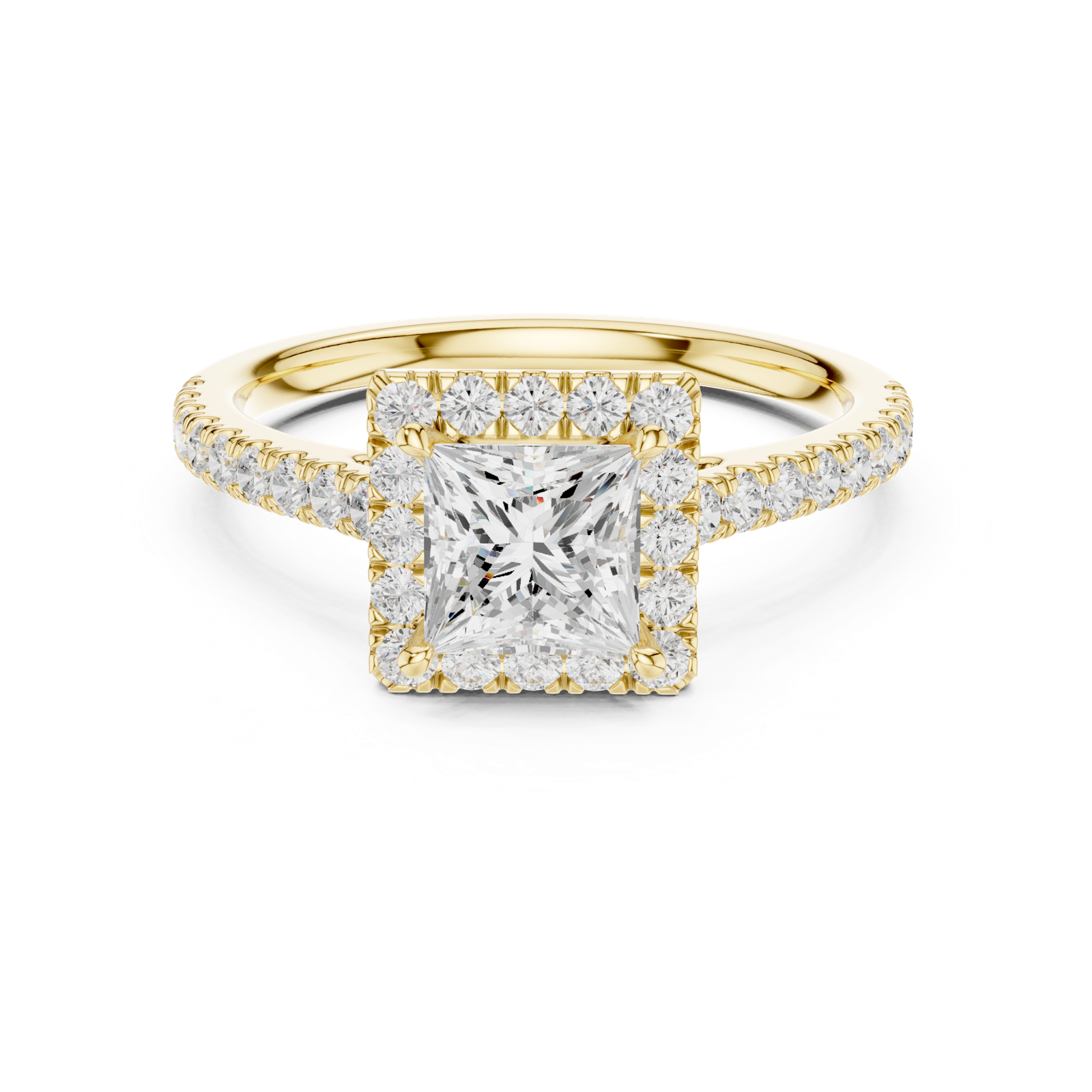 Gold Ring DDLR-919, Yellow Gold, view 4