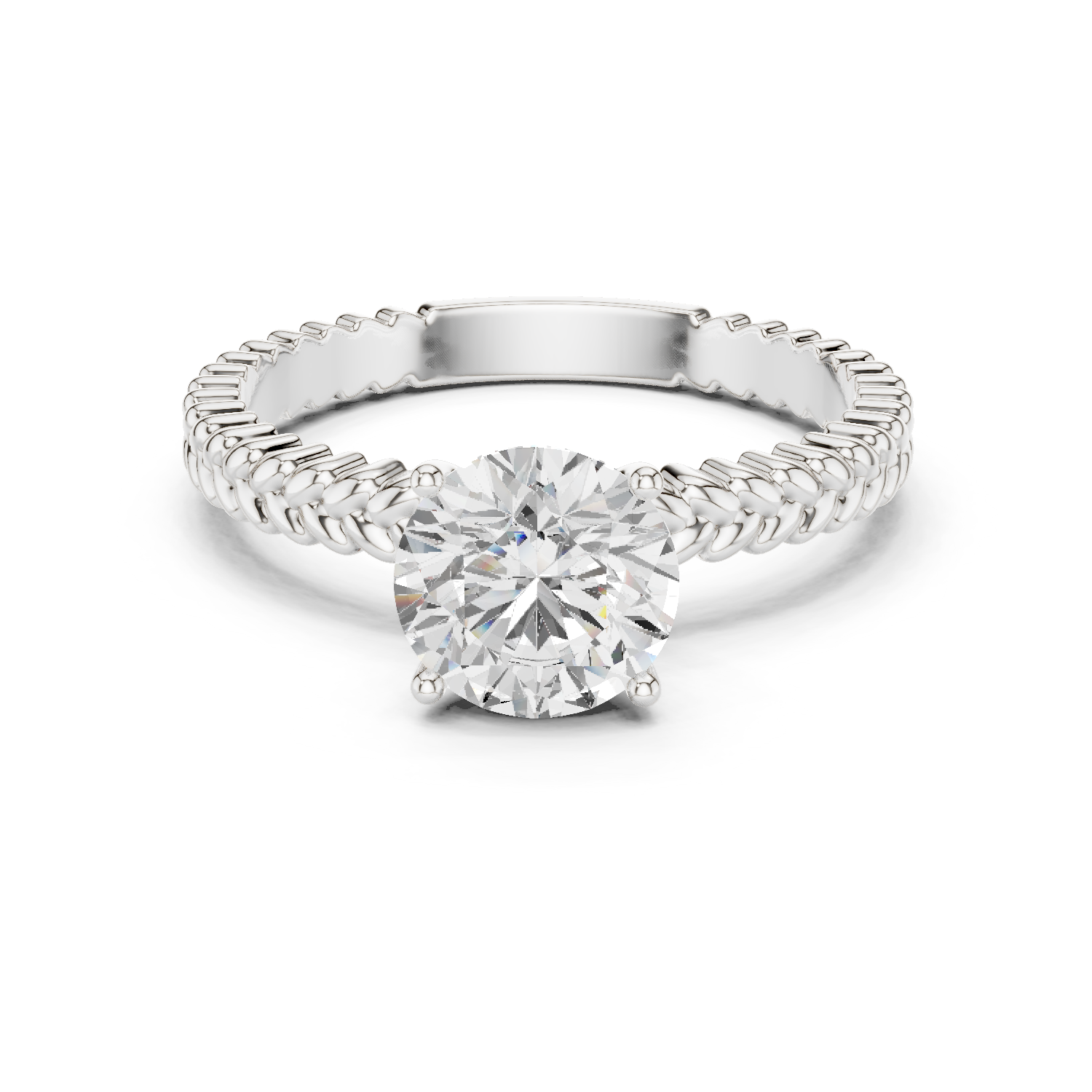 Gold Ring DDLR-805, White Gold