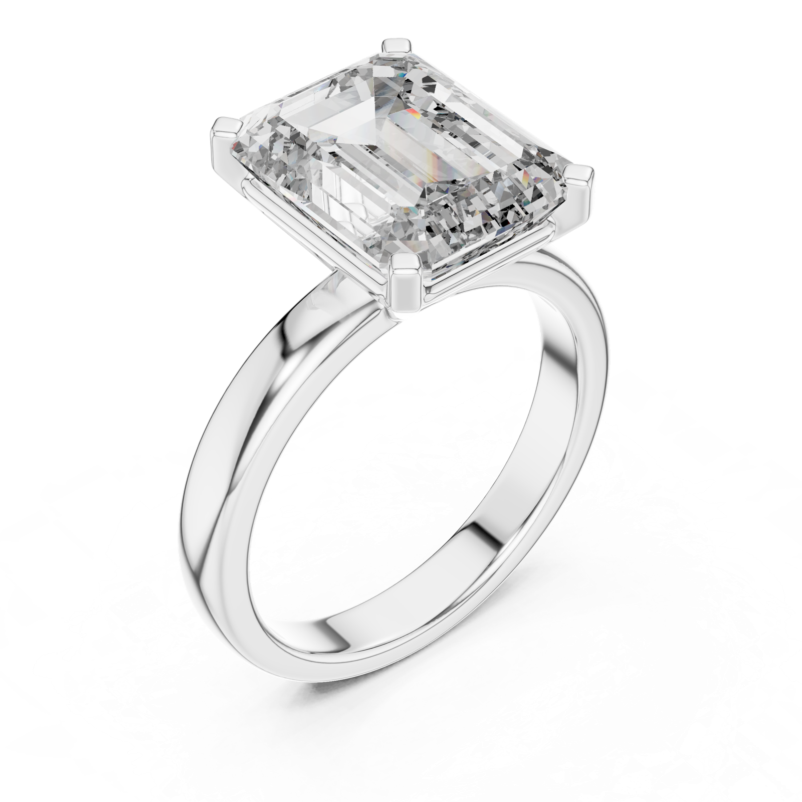 Gold Ring DDLR-069, White Gold, view 2